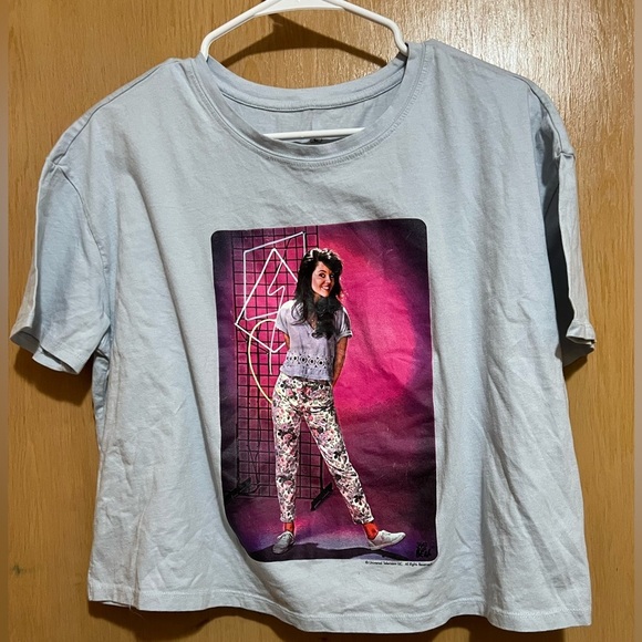 Saved by the Bell Kelly Kapowski Shirt Womens M Graphic T-Shirt Cropped​​ - Picture 1 of 4